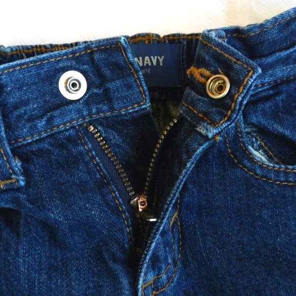 old navy straight leg dark wash denim jeans 2T toddler unisex gender neutral - Picture 5 of 8